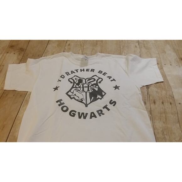 I'd rather be at Hogwarts T-shirt Youth L crew neck, Wizarding T-shirt - Picture 2 of 4